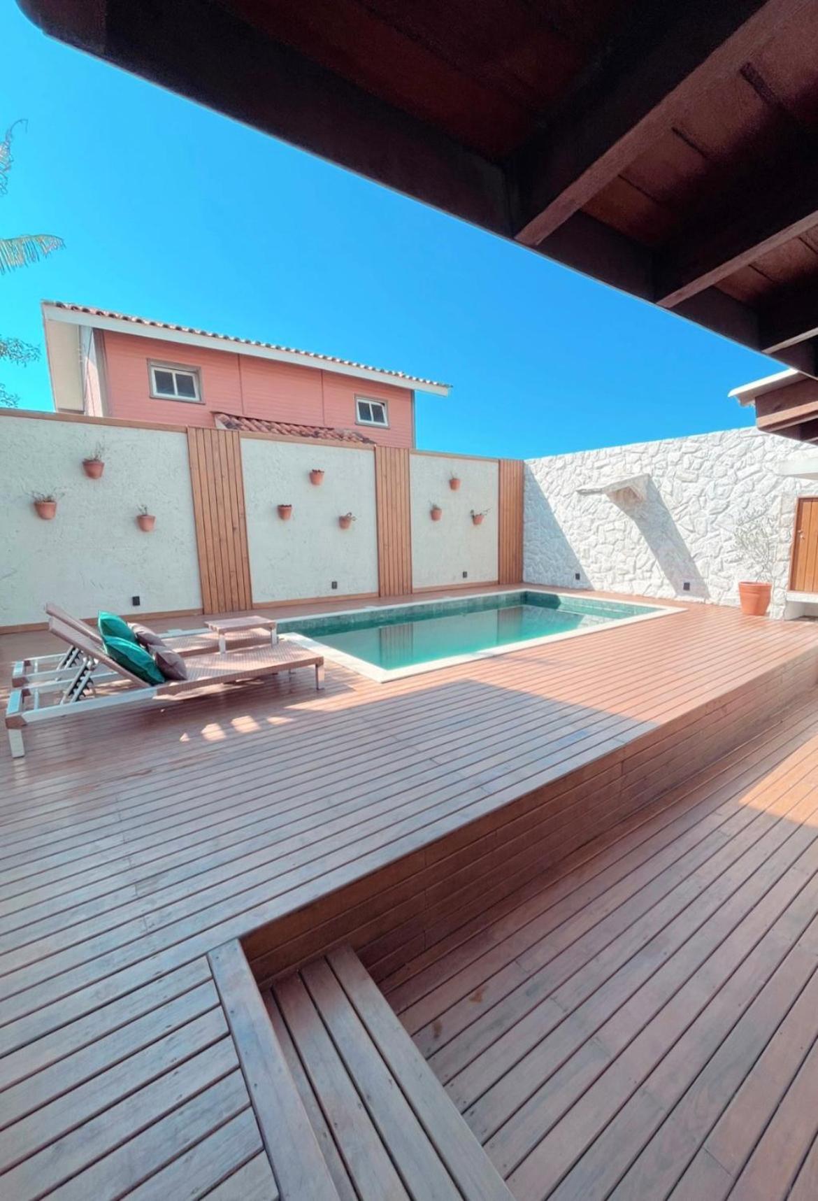 Casa Com Piscina Em Frente A Praia Do Santinho Florianópolis Exterior foto